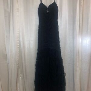FIESTA Ruffle Black Dress. Size: XS Formal / Event / Cocktail Party